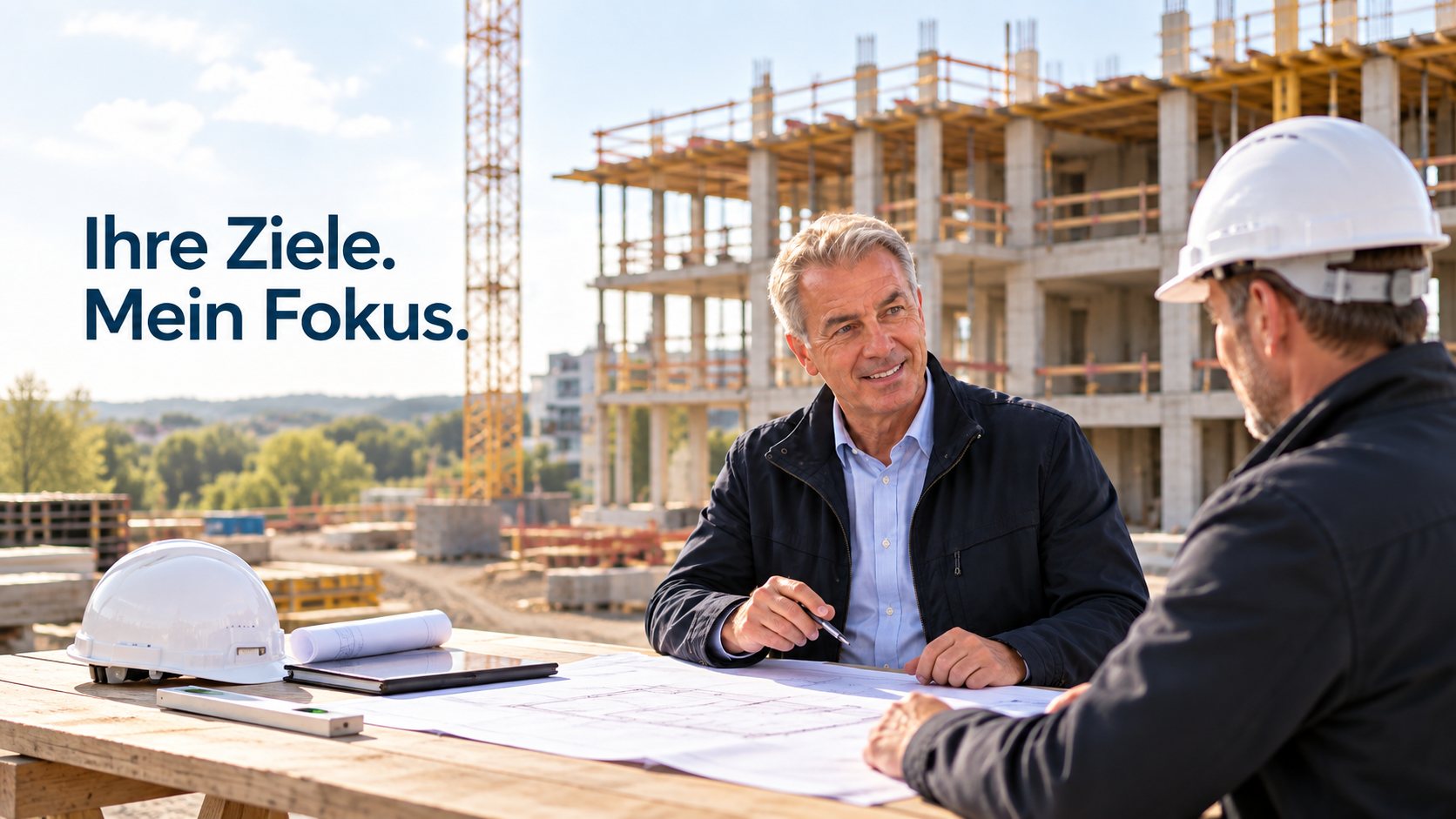 Bauherrenvertretung und technische Projektleitung auf einer Baustelle